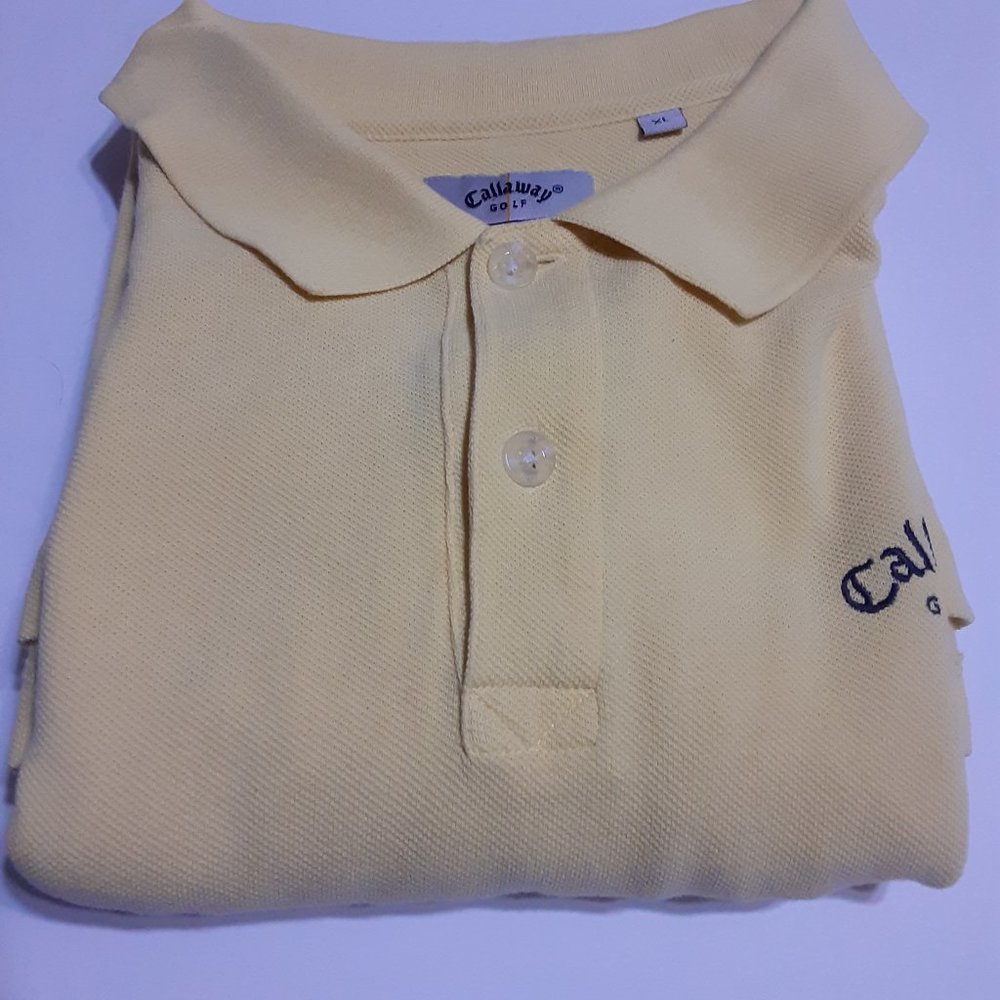 Callaway Golf Sport Men's SS Polo Shirt in Size XL 100% Combed Cotton
